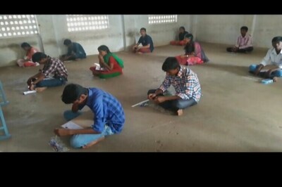 Students forced to sit on floor and take board exams in hi-tech Andhra Pradesh