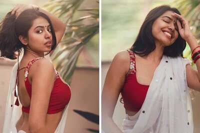 Shekar Star Shivani Rajashekhar Ups The Fashion Game With Her White Saree Look