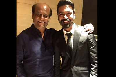 Photo of the day: Rajinikanth bonds with his 'Mapillai' Dhanush