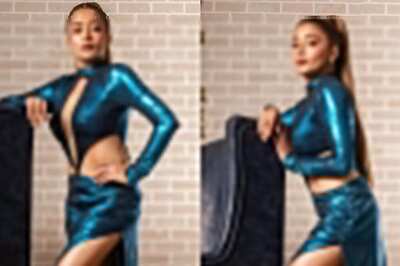 Tina Datta Looks Ravishing In High Slit Blue Colour Gown, Flaunts Her Hourglass Figure; Fans React