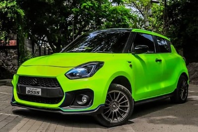 This Modified Maruti Suzuki Swift Wrapped in Neon Green Will Grab Everyone's Attention