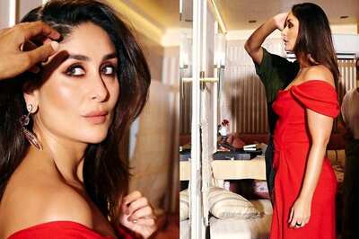 Kareena Kapoor Dazzles In A Red Off-The-Shoulder Dress Ahead Of Her 44th Birthday