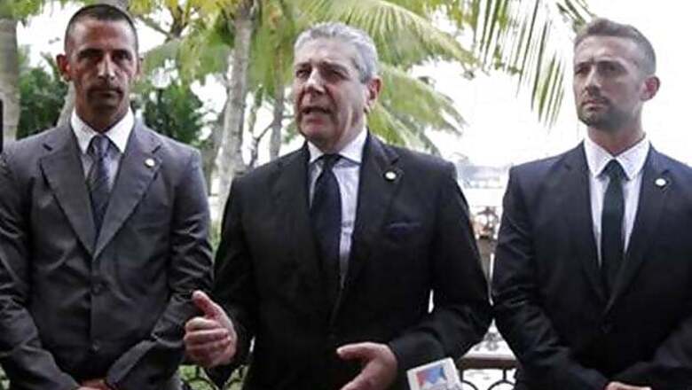 Italian defence minister visits marines in India