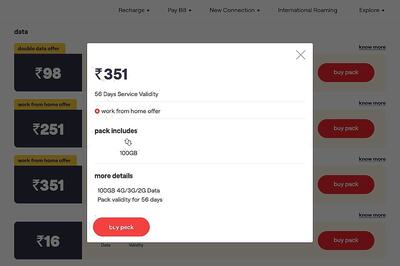 Vi Prepaid Recharge Alert: New Rs 351 'Work From Home' Plan Offers 100GB Data for 56 Days