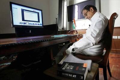 Snapshot: Finance Minister P Chidambaram's first Google+ Hangout