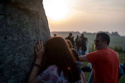 Stonehenge Revellers Celebrate Summer Solstice