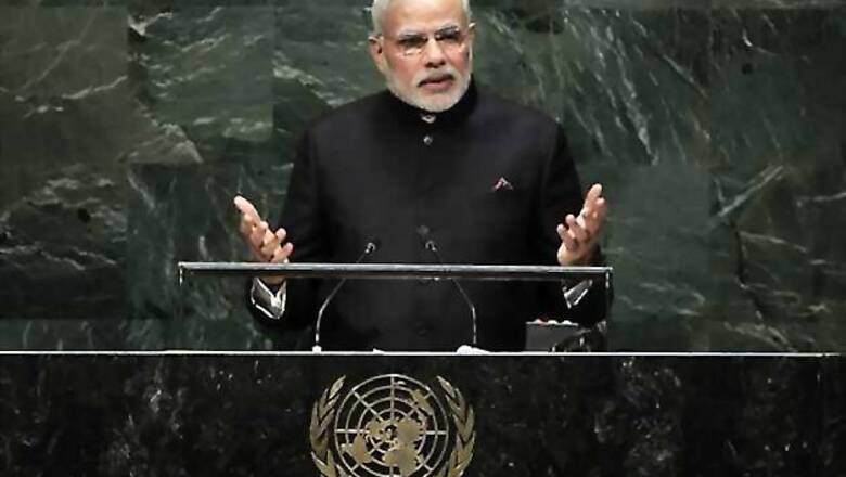 Modi asks world leaders to adopt International Yoga Day