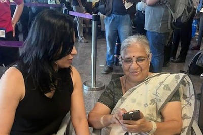 Sudha Murty Interacts With People While Waiting At Airport, Gets Lauded For 'Simplicity'