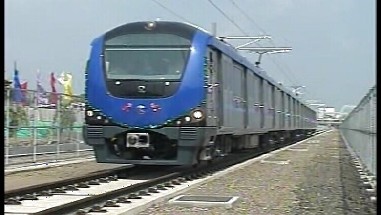 Young woman steers Chennai's first Metro train