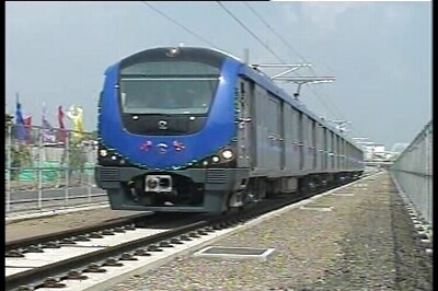 Young woman steers Chennai's first Metro train
