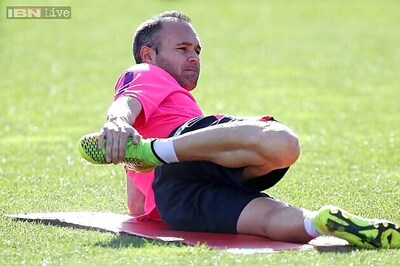 Barcelona's Andres Iniesta fit after month out injured