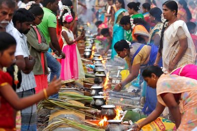 Pongal Festival Celebrated With Pomp, Gaiety in Puducherry