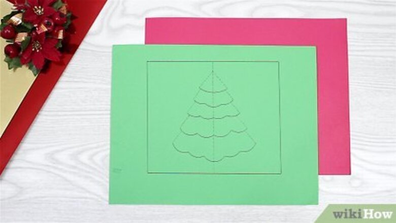 How to Make a Christmas Tree Pop up Card (Robert Sabuda Method)