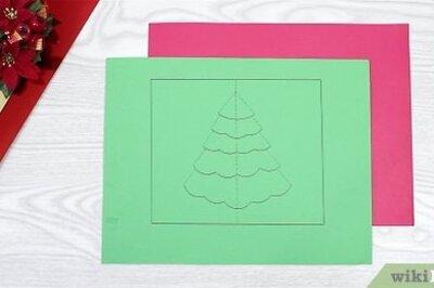 How to Make a Christmas Tree Pop up Card (Robert Sabuda Method)