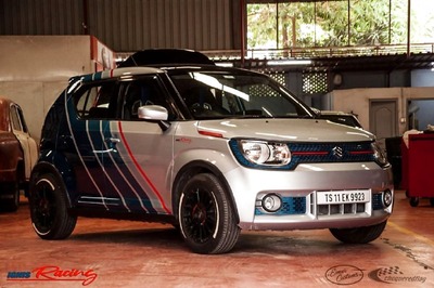 This Customized Maruti Suzuki Ignis With Only Design Changes Looks Like a Rally Car