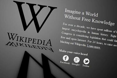 A day without Wikipedia, not quite a day