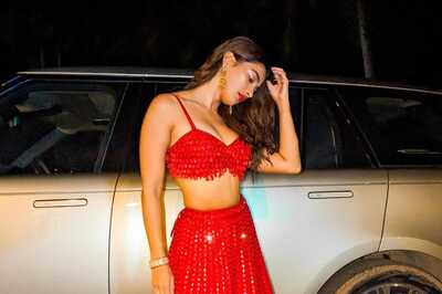 Pooja Hegde In Red Lehenga Is Gearing For The Season Of Love