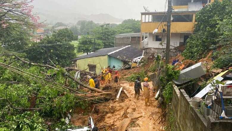 Mudslides Kill 14 in Heavy Rains in Brazil's Rio De Janeiro State