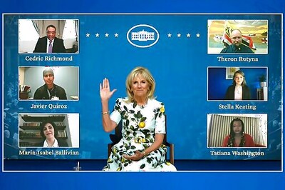 First Lady Holds Virtual Reception For Guests Not At Speech