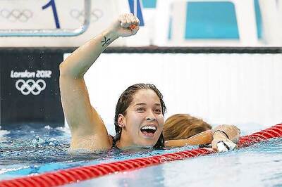 Olympics: Ranomi wins gold in 100m freestyle