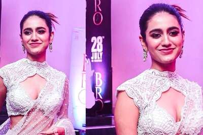 Priya Prakash Varrier Exudes Elegance In White Saree At Bro’s Pre-release Event