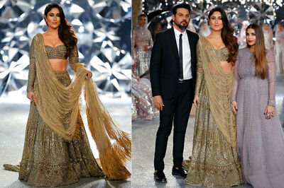 Kareena Kapoor Khan Dazzles in This 30 Kg Gold Falguni-Shane Peacock Lehenga at ICW 2018; See Pics