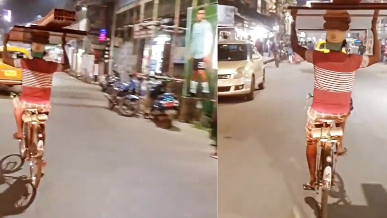 'This is India': Man Rides Bicycle With Wood Planks on His Head, Video Goes Viral