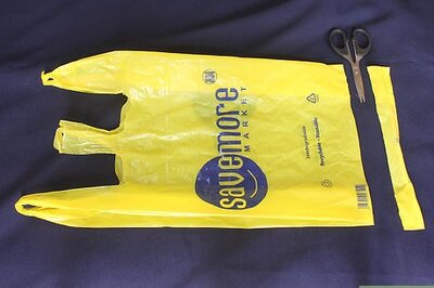 How to Prepare Plastic Bags for Knitting or Crochet